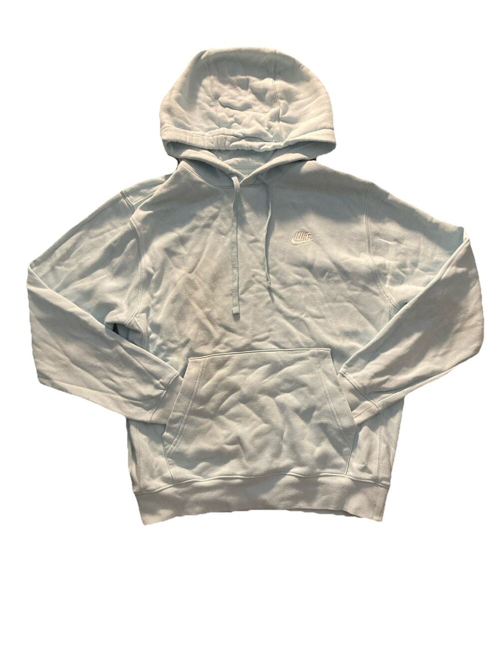 Nike S Light Blue Sweater Men’s Hoodie Pullover Oversized Fit Baby Blue